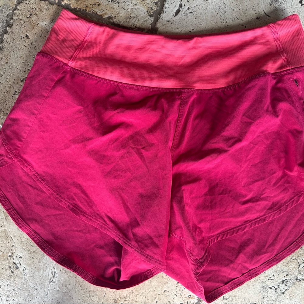 LIKE NEW-Outdoor Voices raspberry/Coral Athletic Shorts Lightweight Quick-Dry
